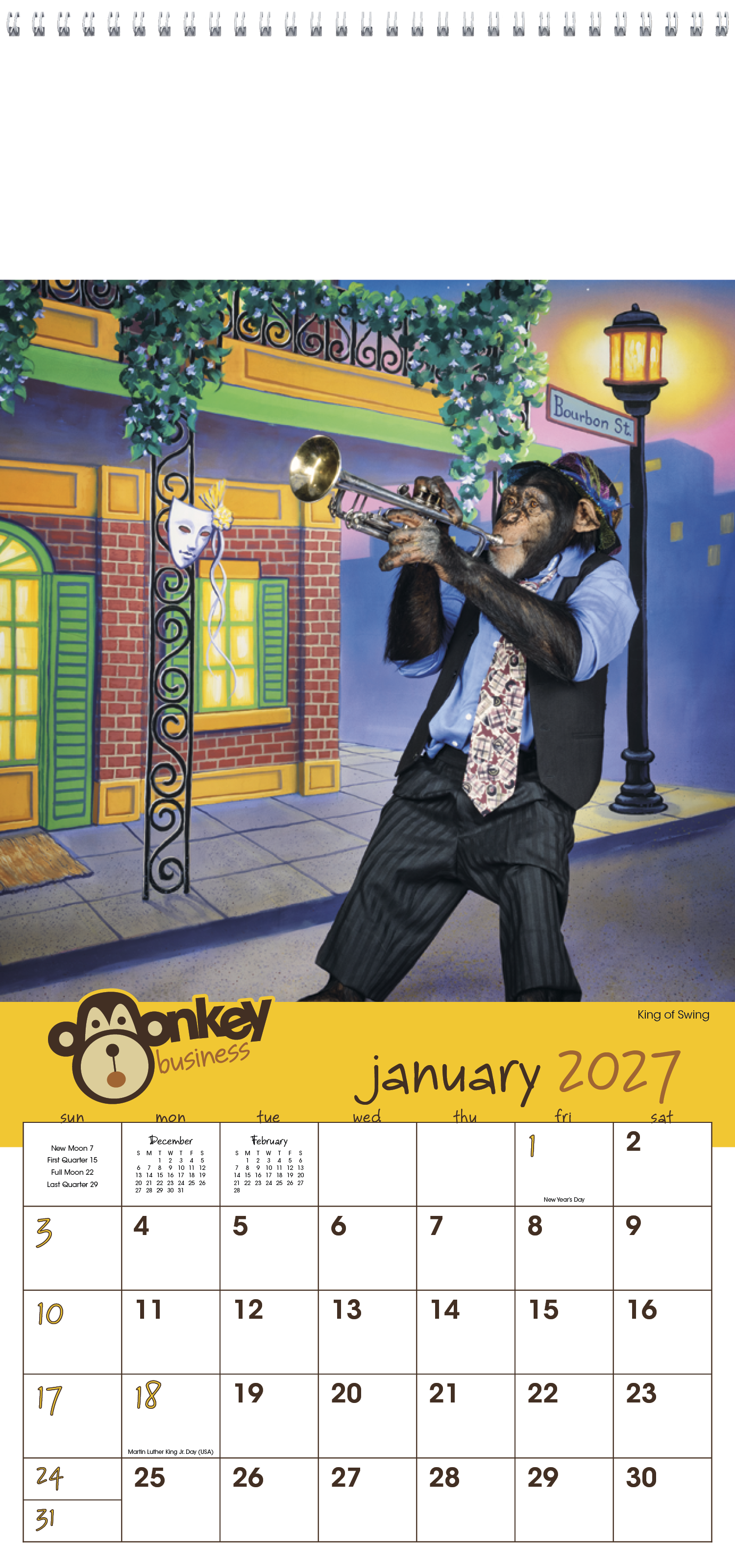 Triumph® Calendars Monkey Business Calendar 23