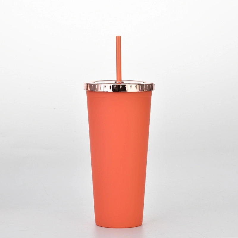 Custom 24 oz AS Plastic Material Tumbler With Straw 8
