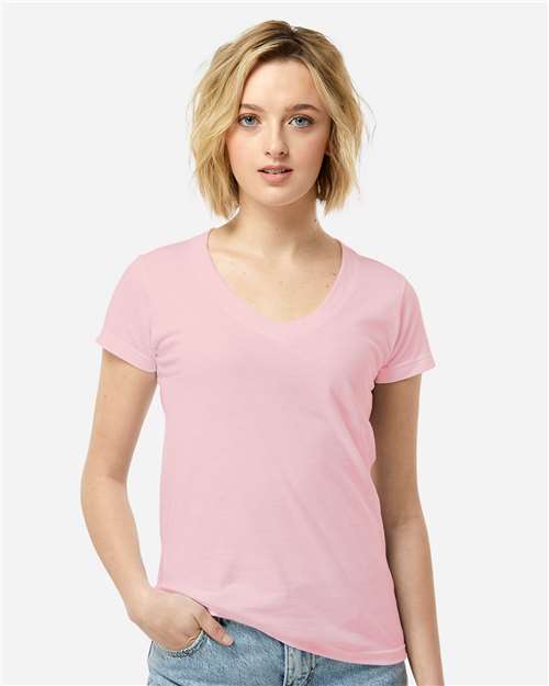 Women's Fine Jersey V-Neck T-Shirt - 214 68