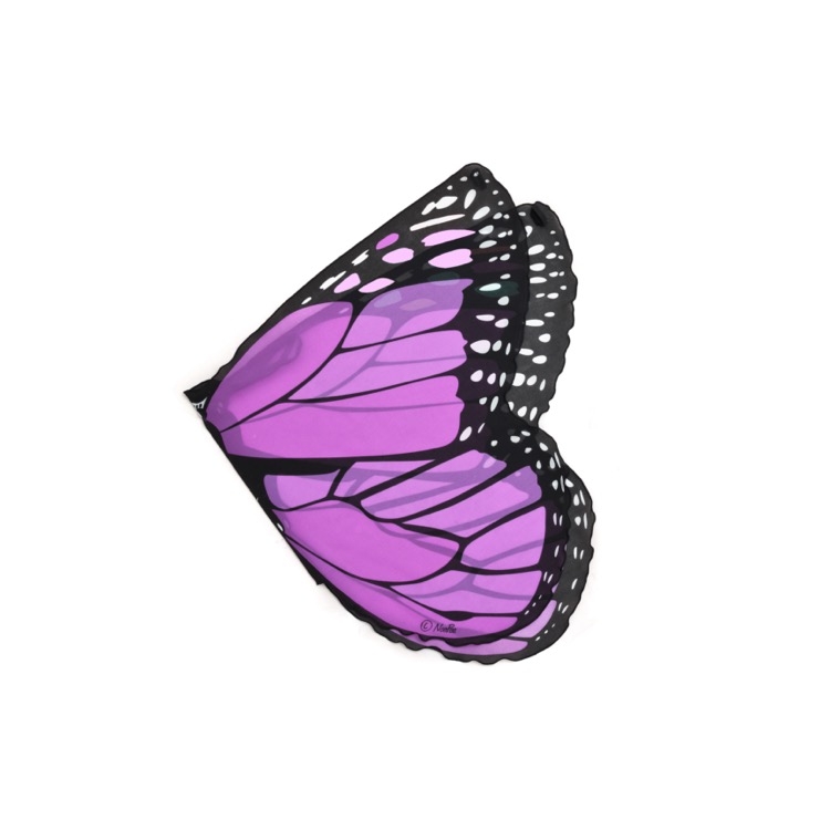 Purple Monarch Butterfly Wing 2