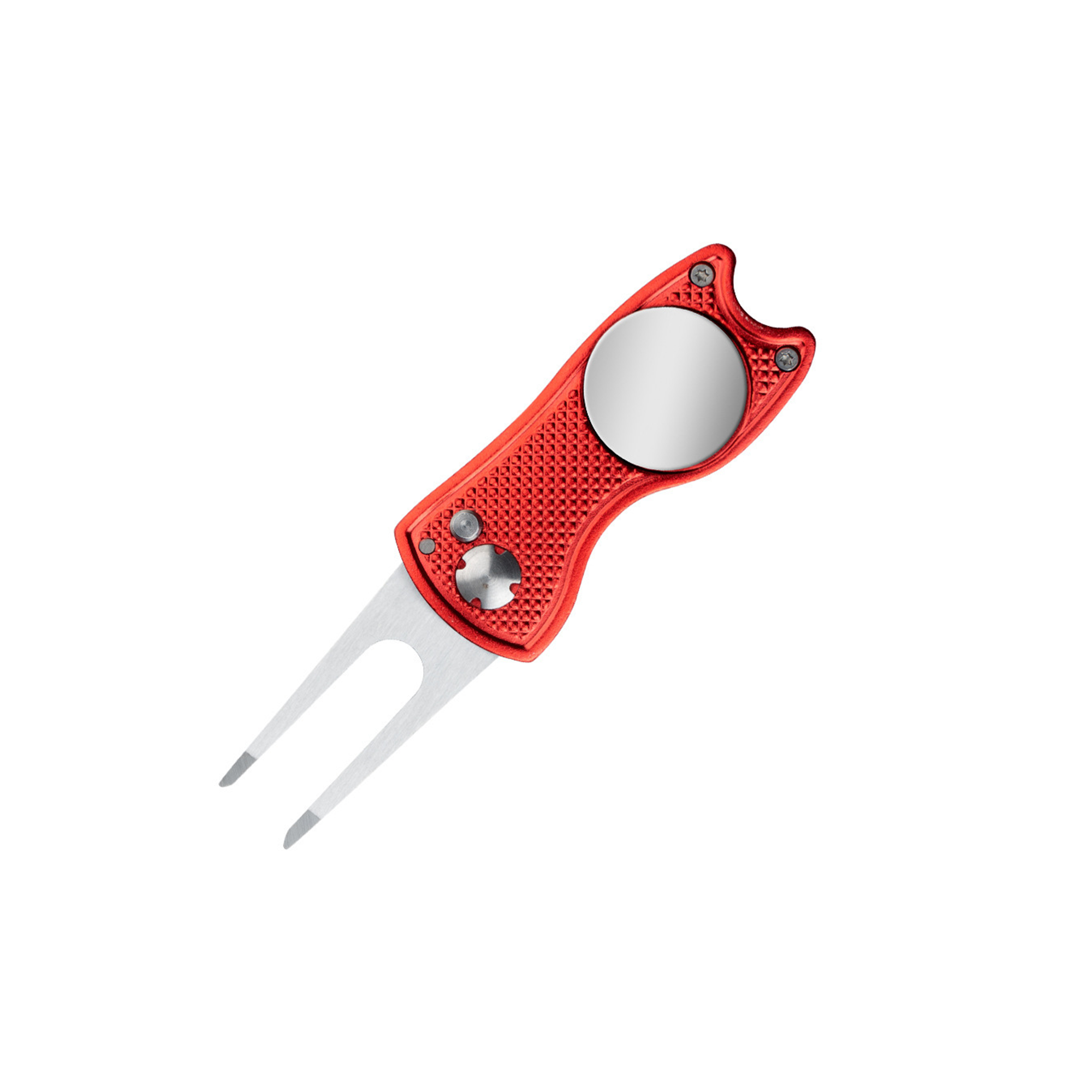 Foldable Stainless Steel Divot Fixer With Magnetic Marker 2.76" 9