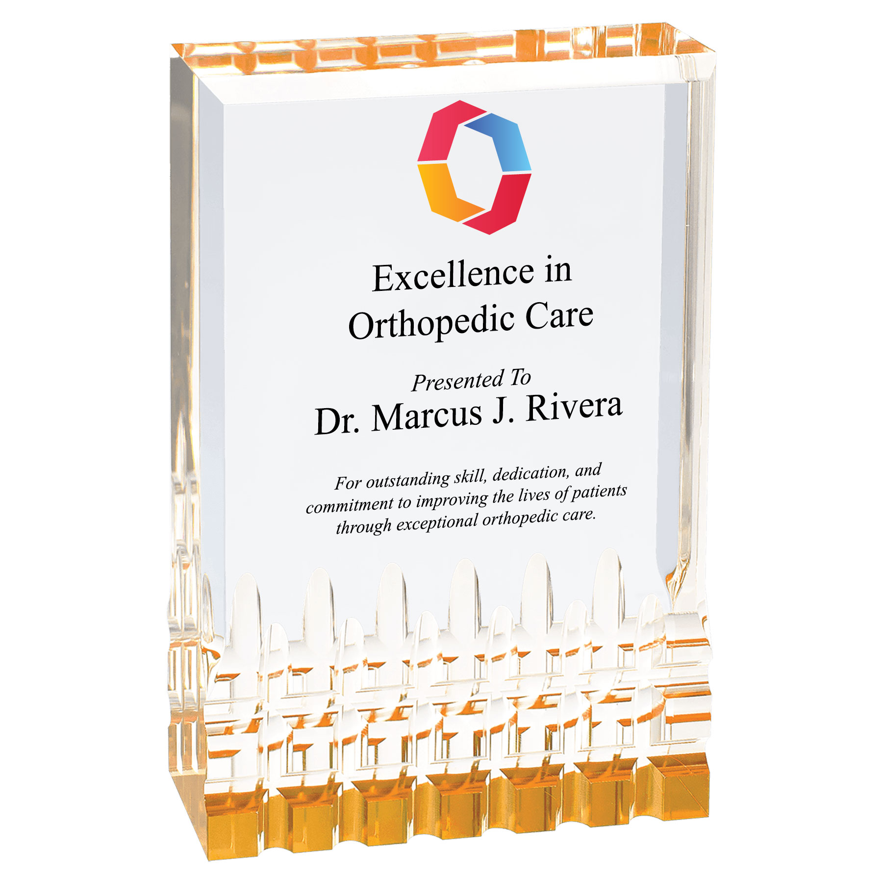 3" x 5" Gold Mirage Acrylic