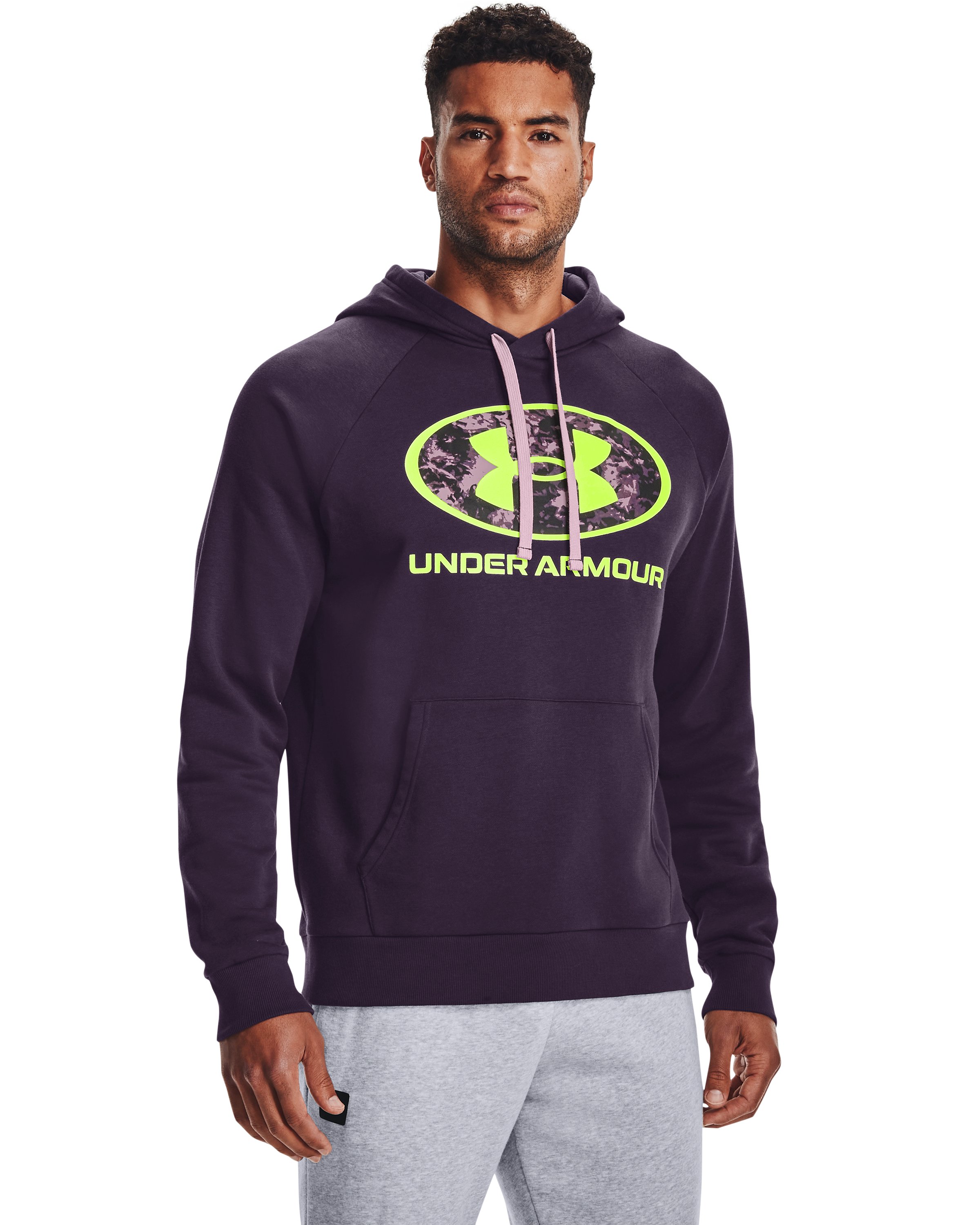 Men's UA Rival Fleece Cloud Fill Hoodie, custom hoodie or sweatshirt with logo imprint 4