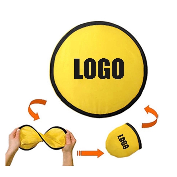 Folding Flyer Disc Hand Fan with Pouch 4