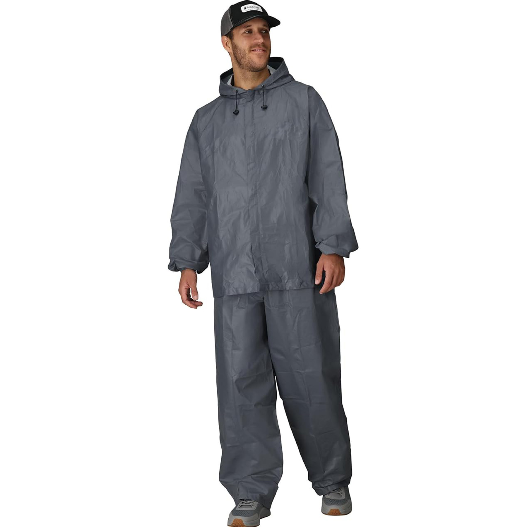 Unisex Split Hooded Waterproof And Breathable Raincoat 5