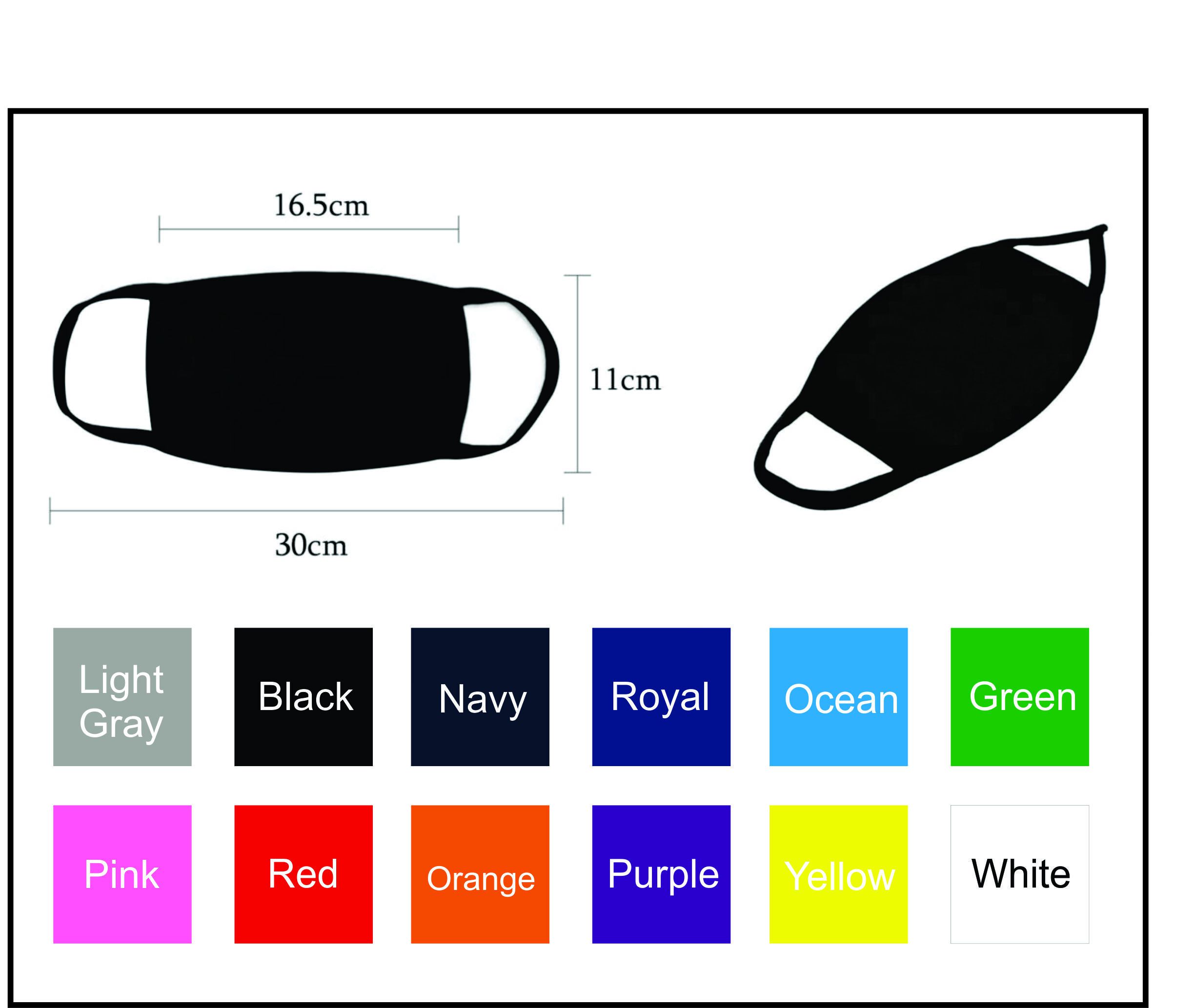 Colored Cotton Face Mask 3