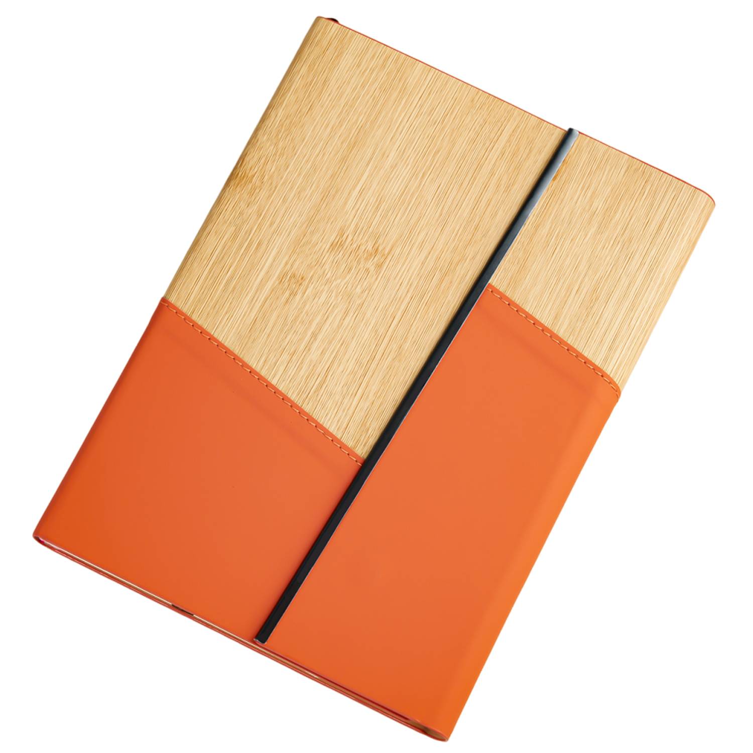 A5 Bamboo-Pattern PU Leather Notebook 8