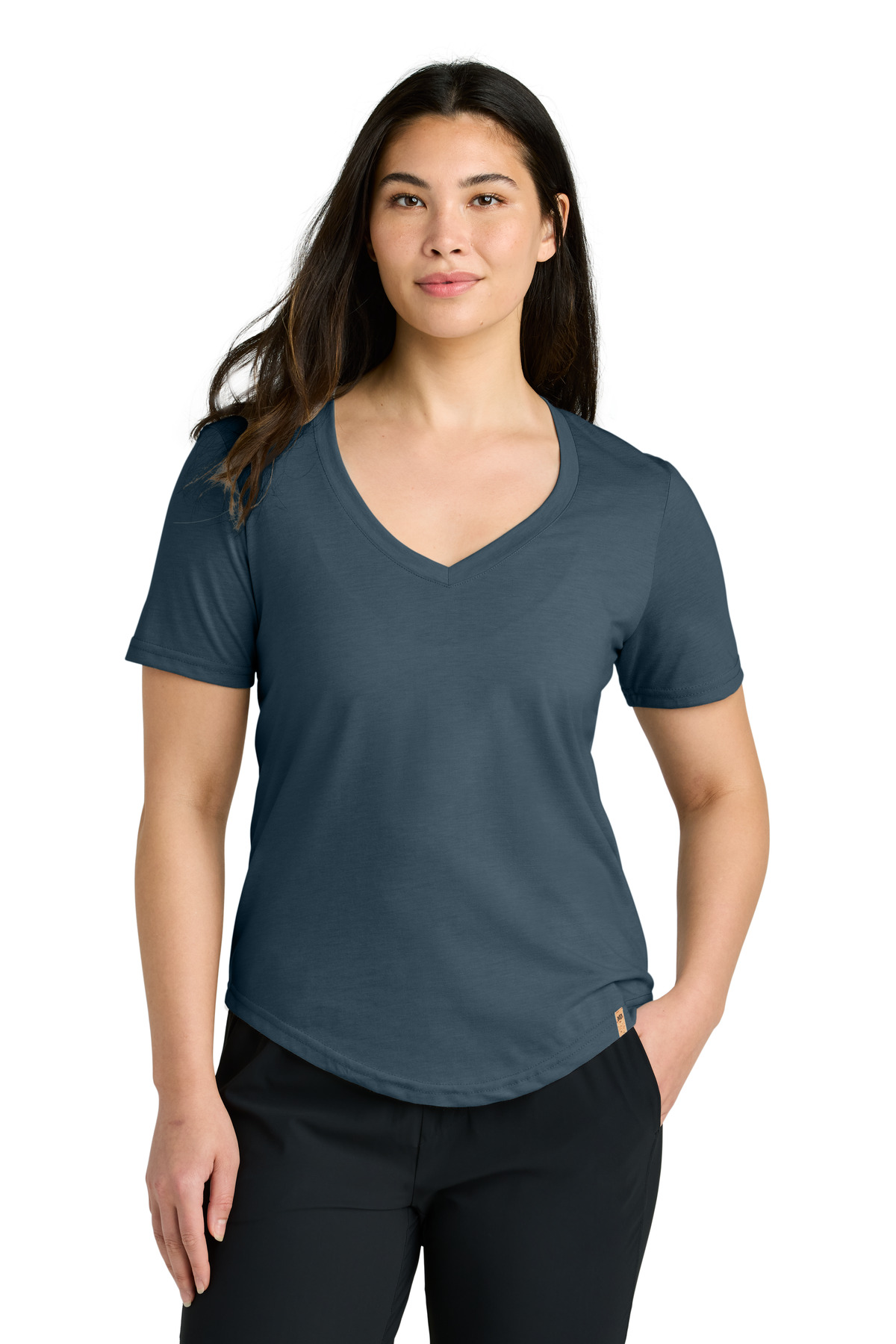 tentree Women's TreeBlend V-Neck T-Shirt TTCW5646 9
