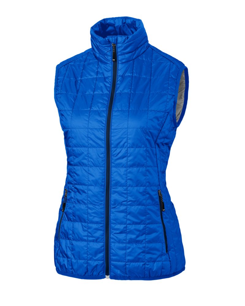 Cutter & Buck Rainier Recycled Insulated Puffer Womens Full Zip Vest 98