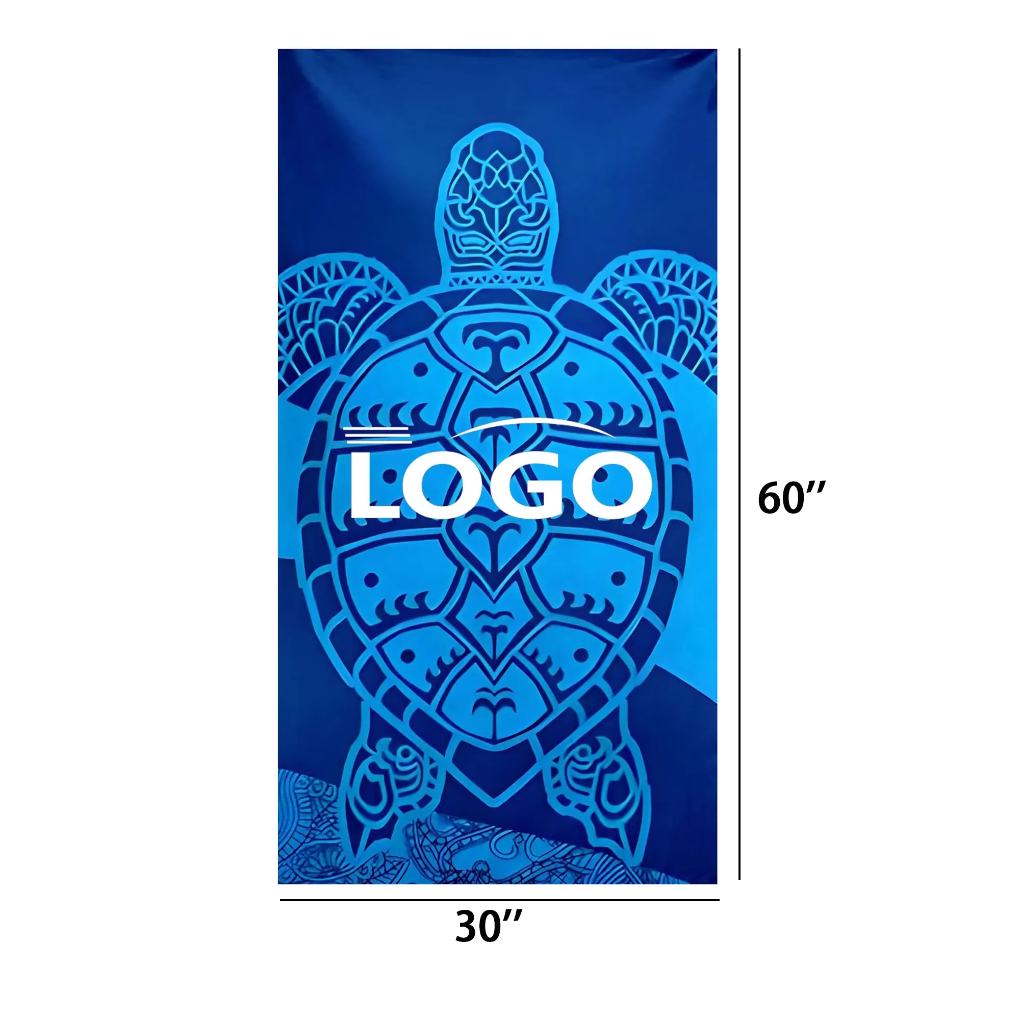 Luxury Microfiber 30x60 Mid-Weight Coastal Color Towel 4