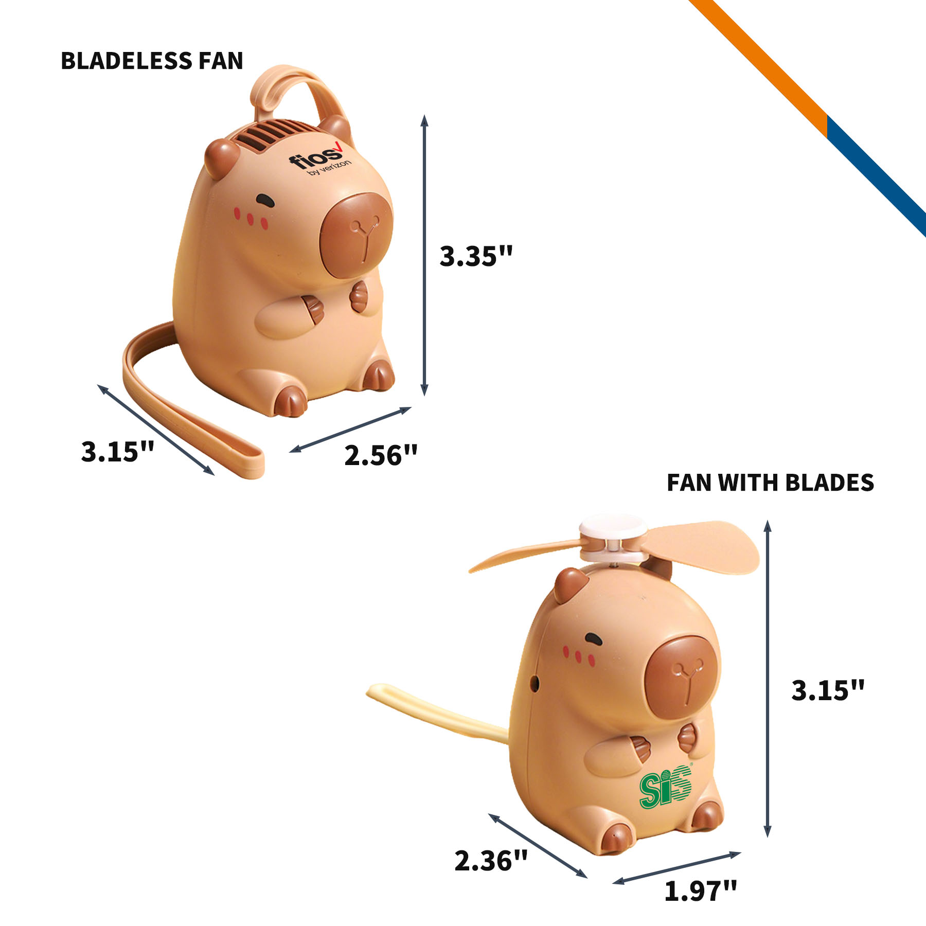 Kendall Mini Capybara Handheld Fan 6