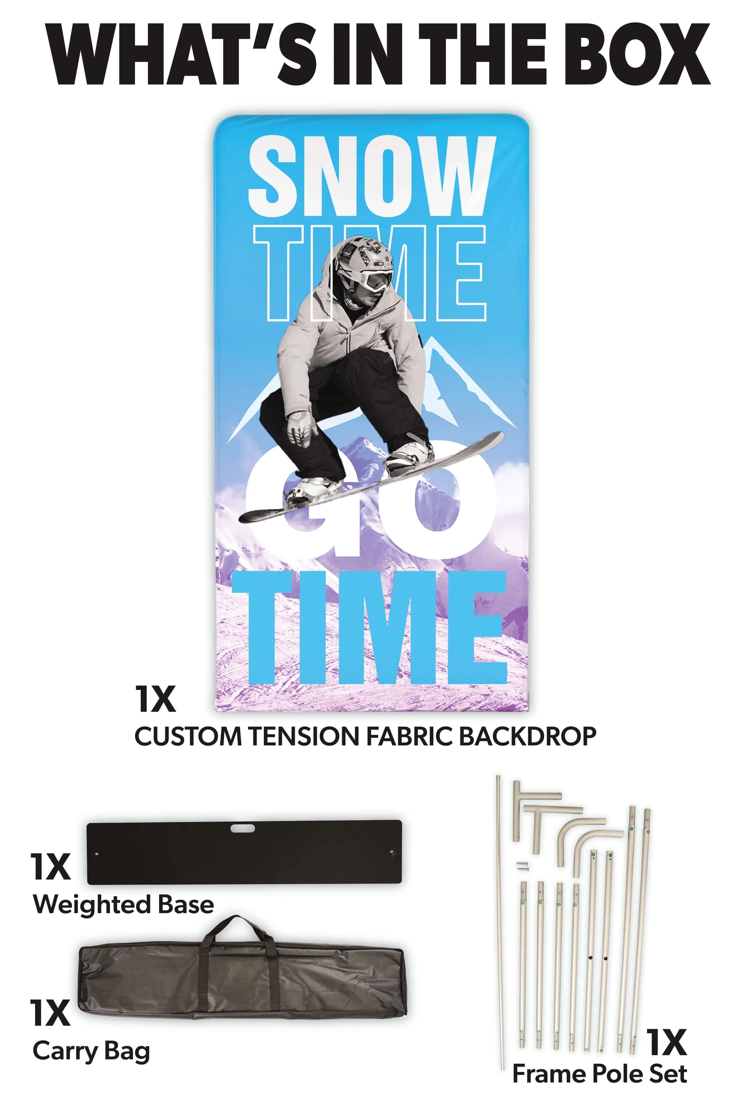 10ft Custom Curved Fabric Pop-Up Display 5