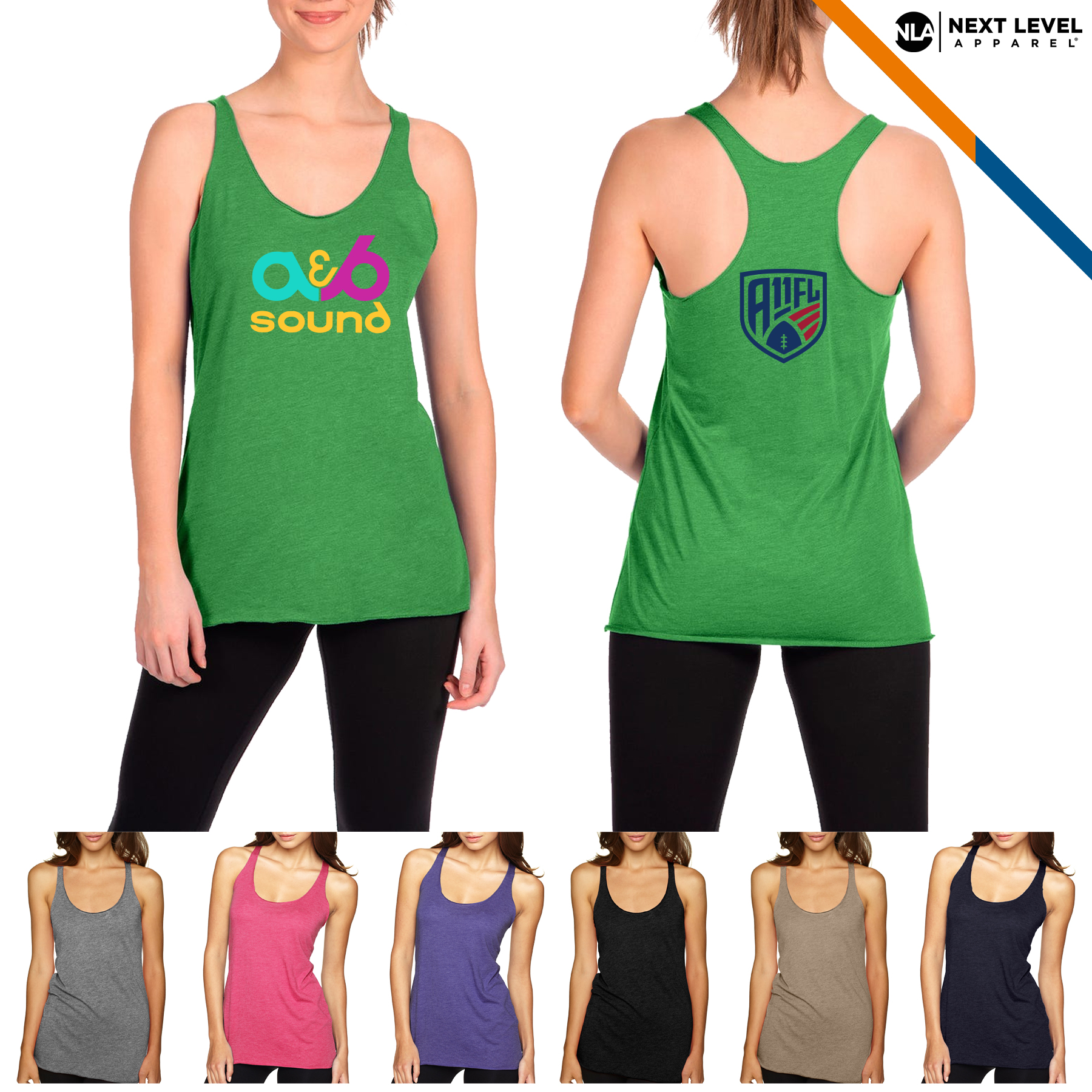 Next Level® 4.3 oz Tri-Blend Racerback Tank Tops 5