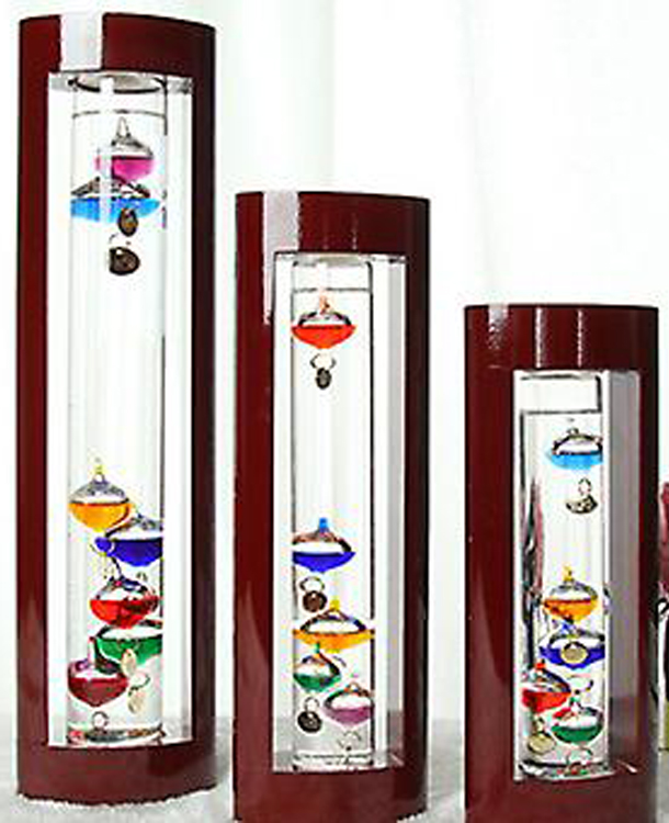 Galileo 18" Rosewood Thermometer. 2