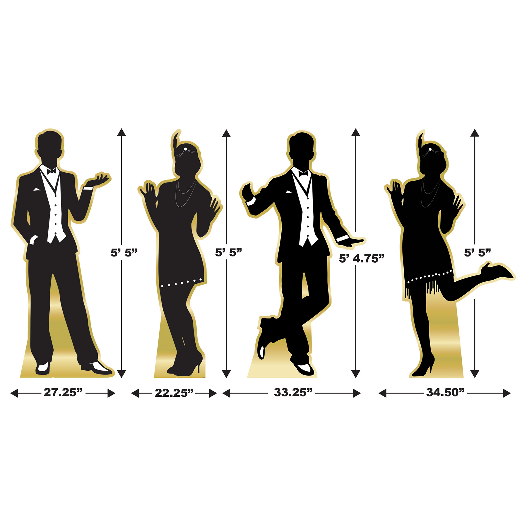 Great 20's Dancer Silhouette Stand-Ups 4