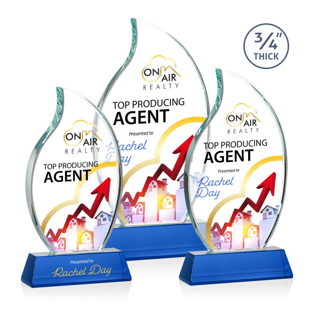 Croydon VividPrint™ Award on Newhaven Base - Blue