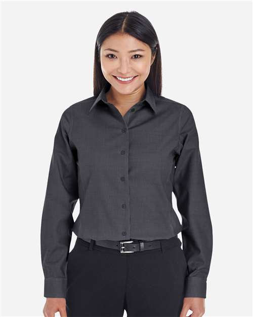 Women's Crown Collection® Royal Dobby Woven Dress Shirt - DG532W 4