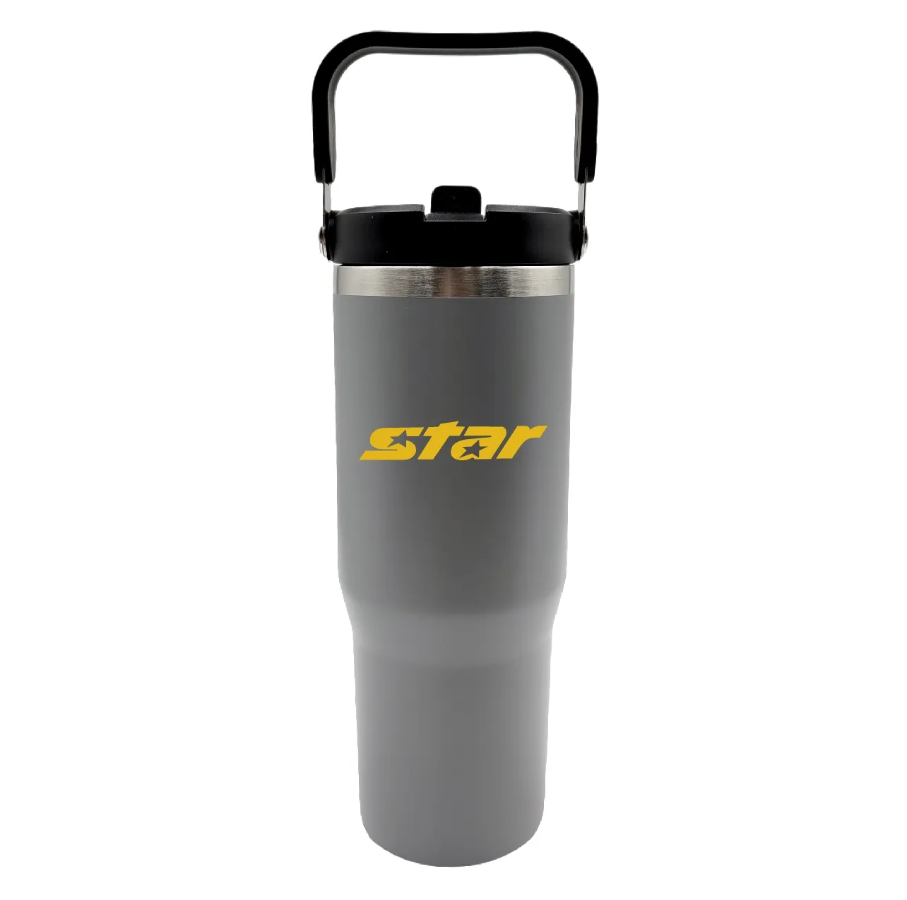 30oz. Stainless Steel Insulated Mug with Handle and Built-In 22