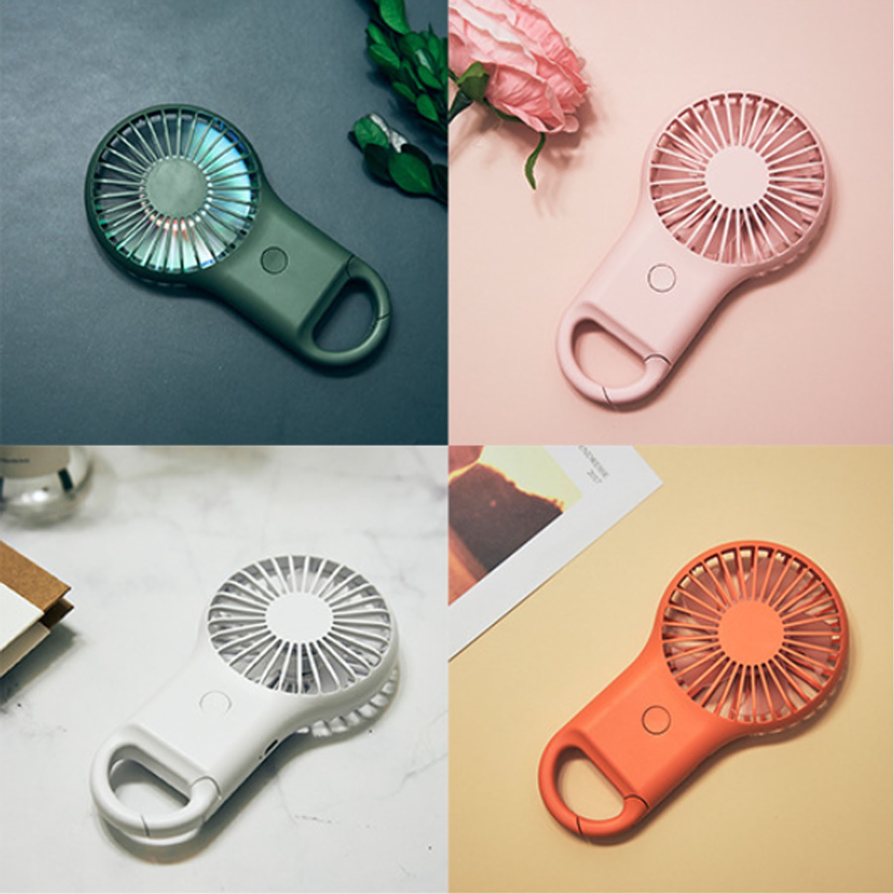 Portable Hanging Buckle Handheld Mini Fan 3