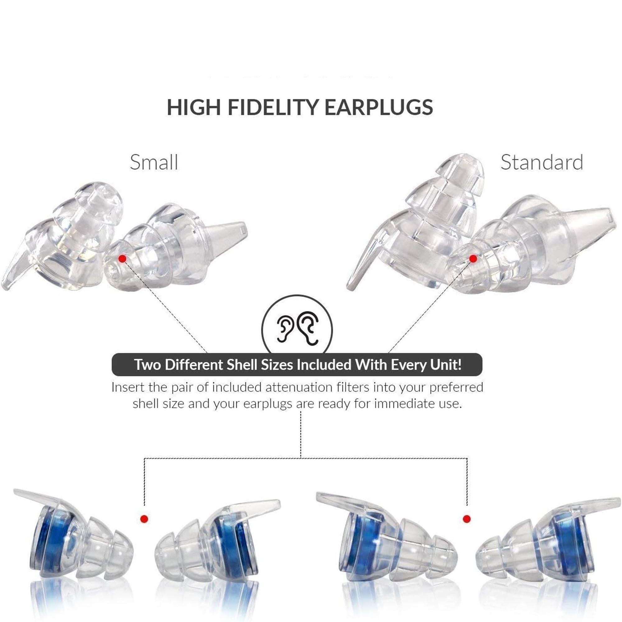 High Fidelity Earplug Sets With A Storage Jar 4
