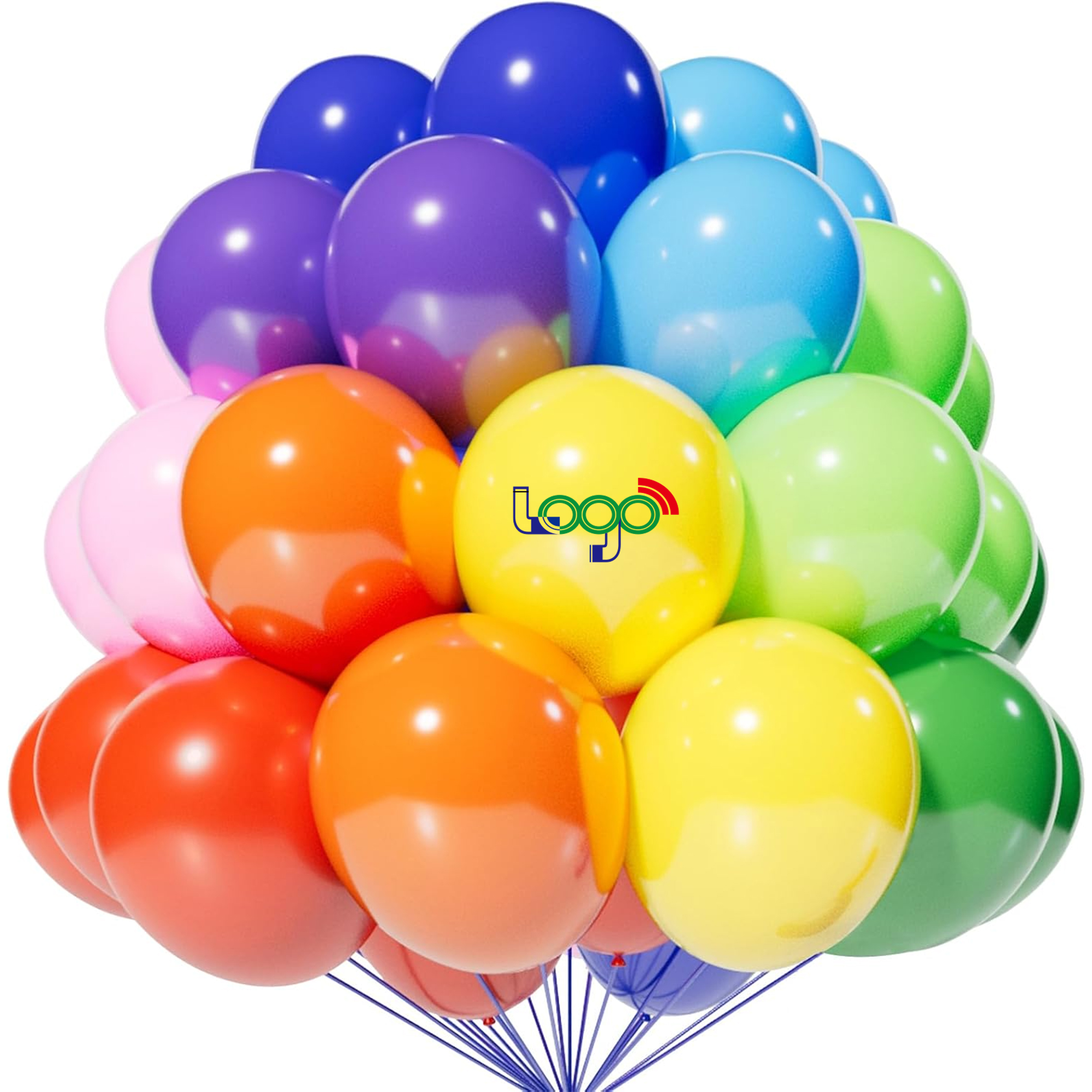 10" Rainbow Thick Latex Party Balloons 1