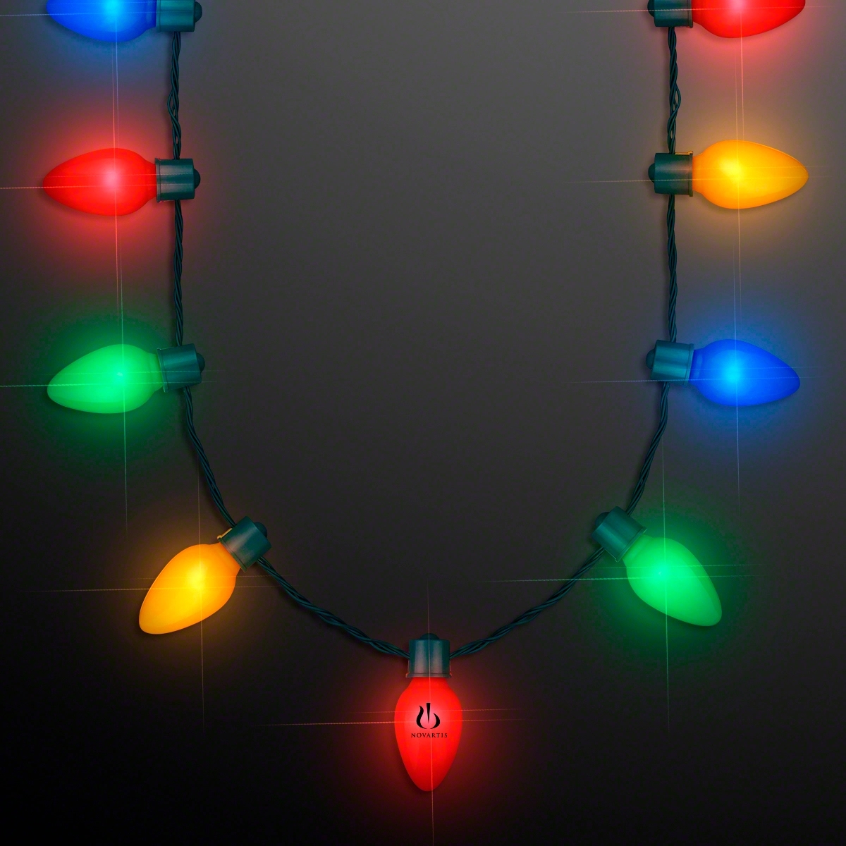 9 Lights Christmas Bulb Necklace 2