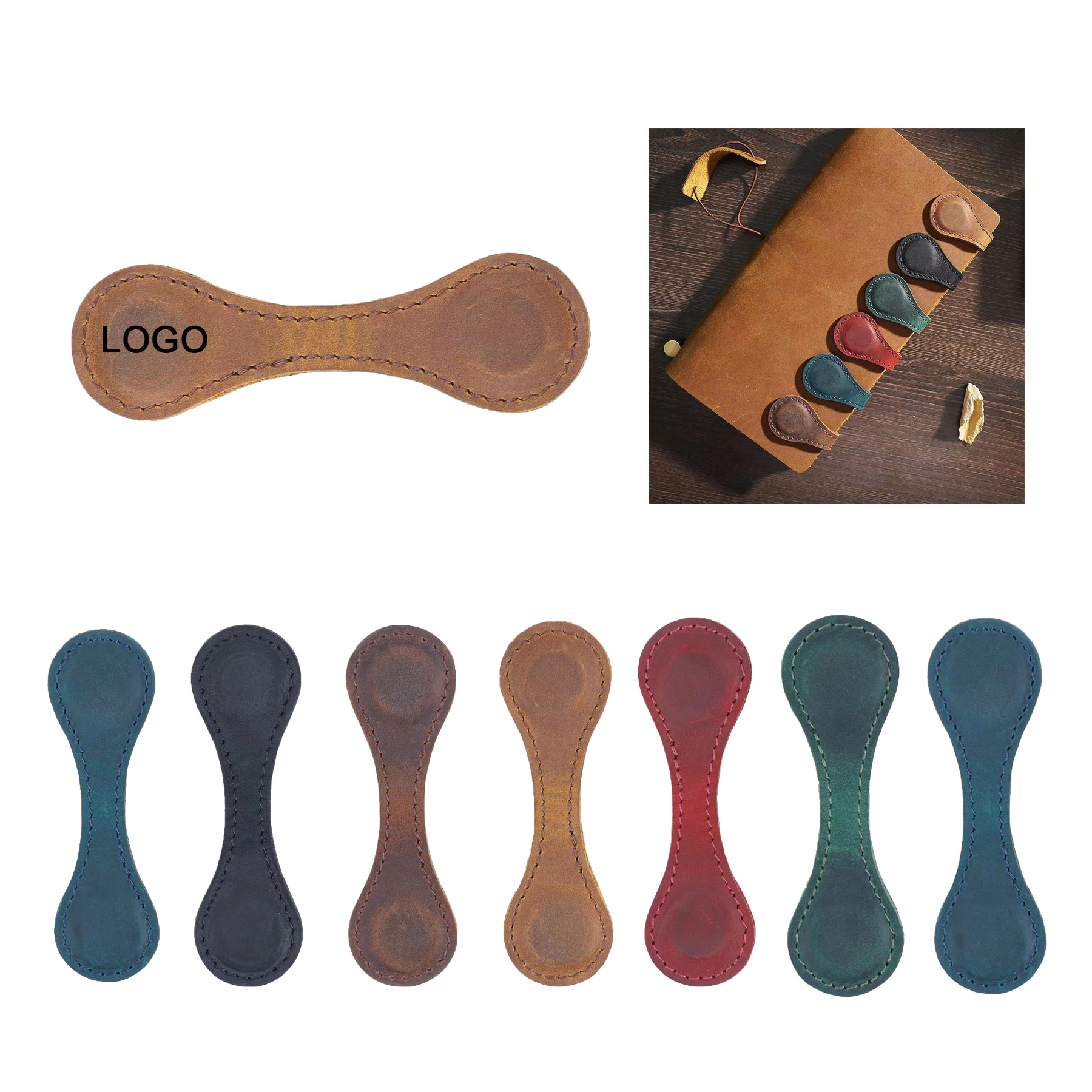 Leather Magnetic Bookmarks 2