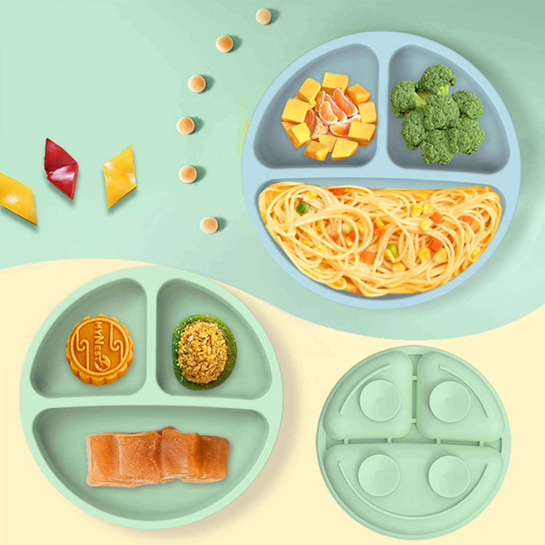 Silicone Toddler Plates for Babies 9