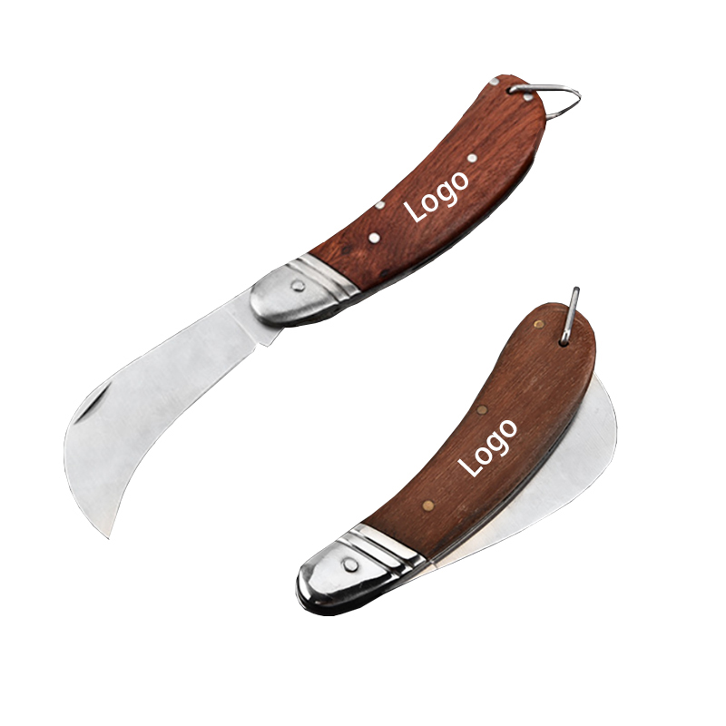 Stainless Steel Folding Pocket Knife with Wooden Handle 8