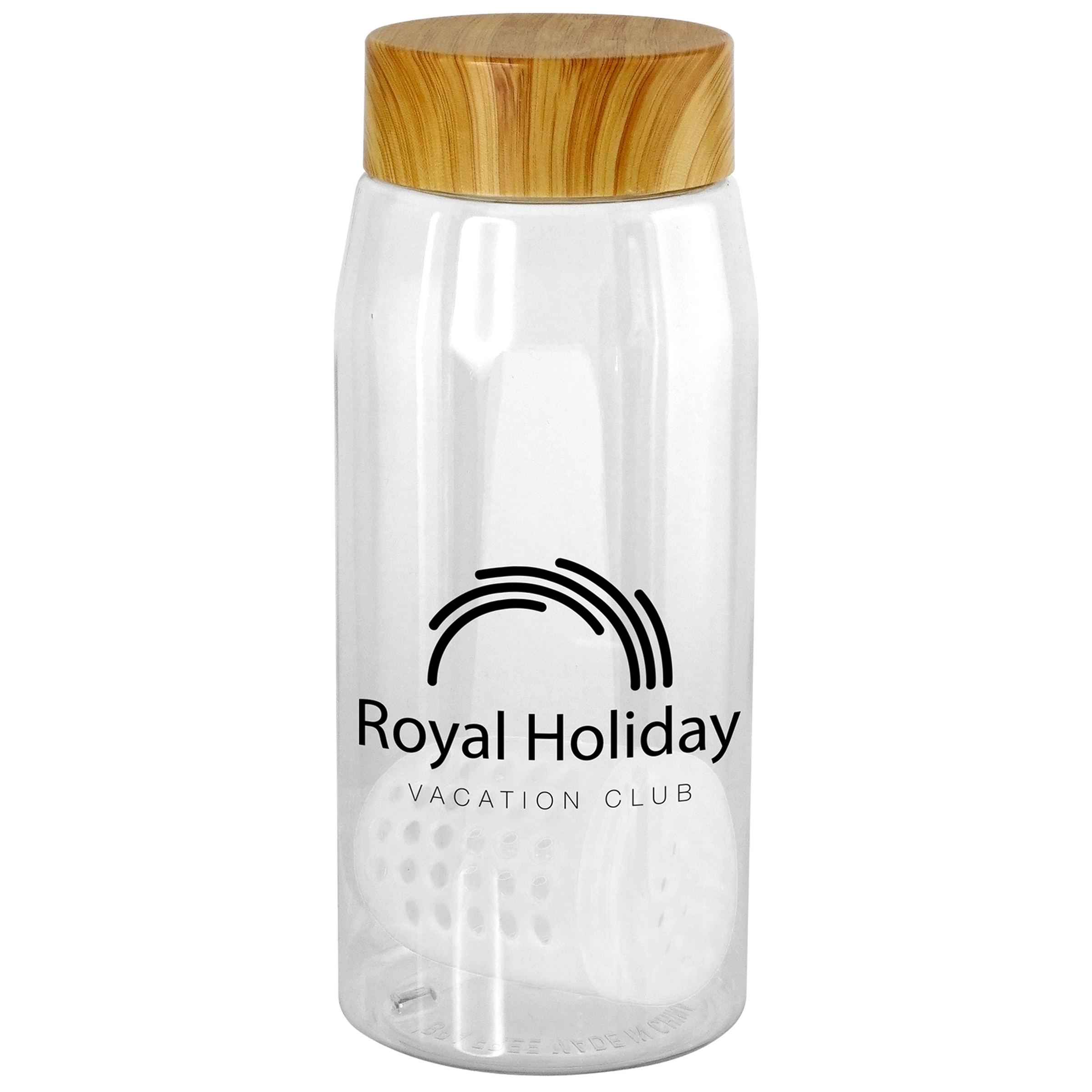 Bamboo Pattern 25 oz. Recycled Bottle with Floating Infuser 8