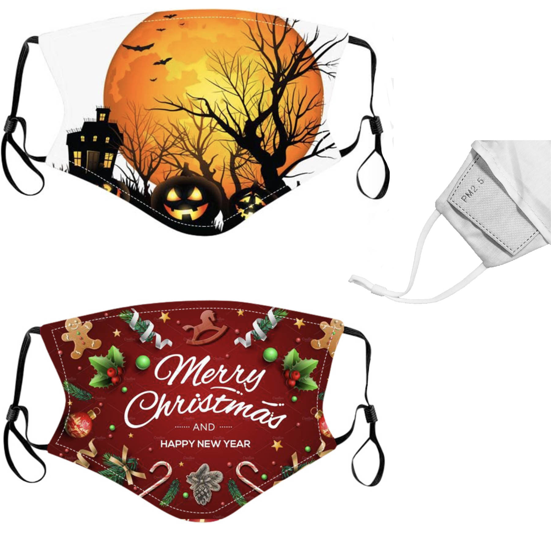 Plus Size Dust-proof Face Protection Halloween And Christmas Mask 1