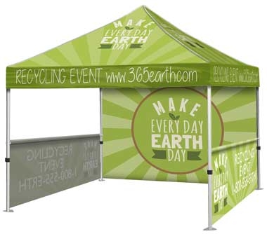 10'x10' Event Tent and Full Back Wall & 1/2 Walls 1