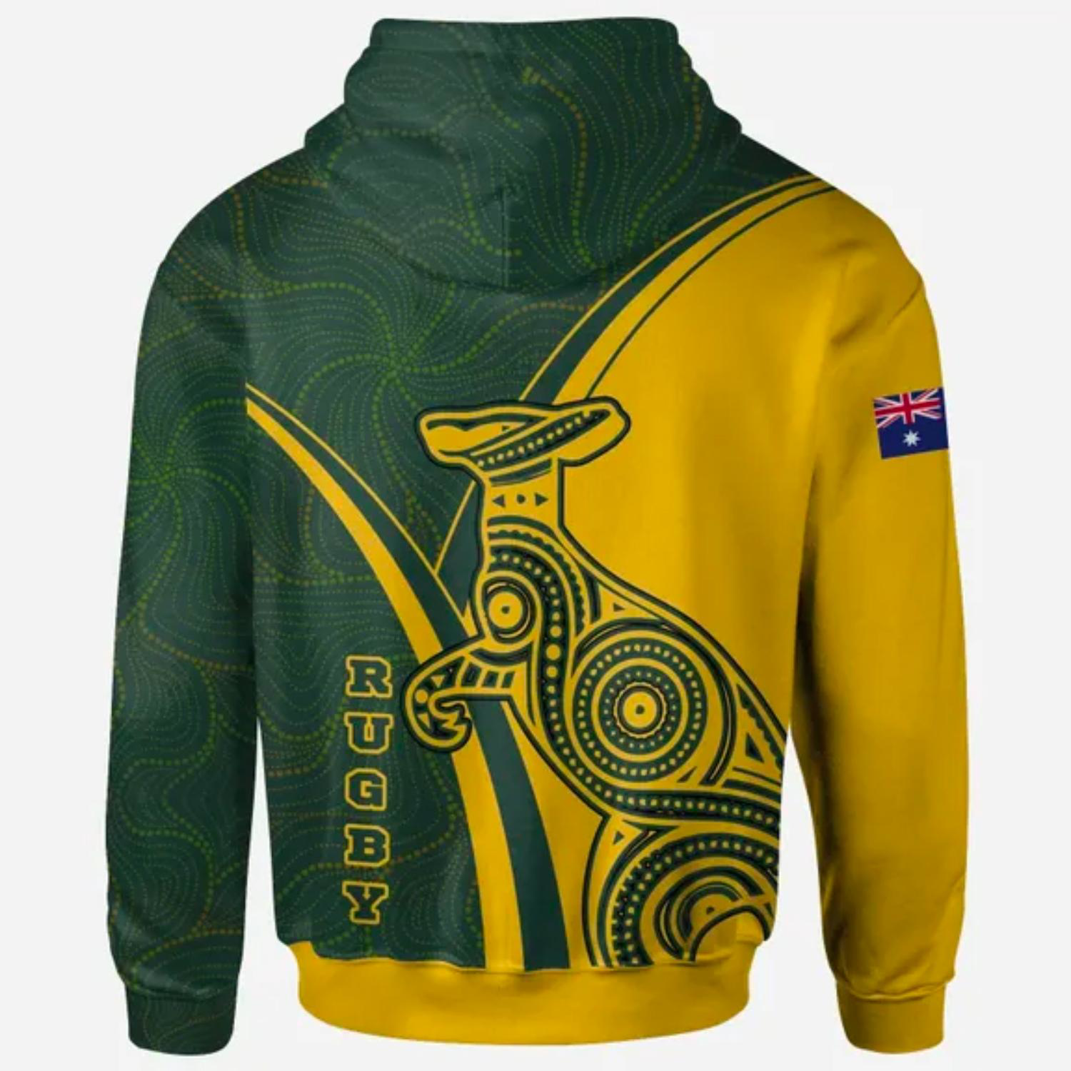 100% Cotton Full Color Pigmented Digital Print Men's Pullover Hoodie w/ Pocket - 7.4 oz 2