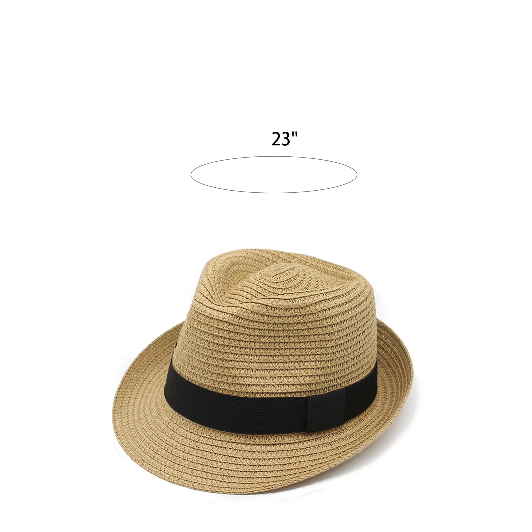 Short Brim Beach Sun Trilby Hat 3