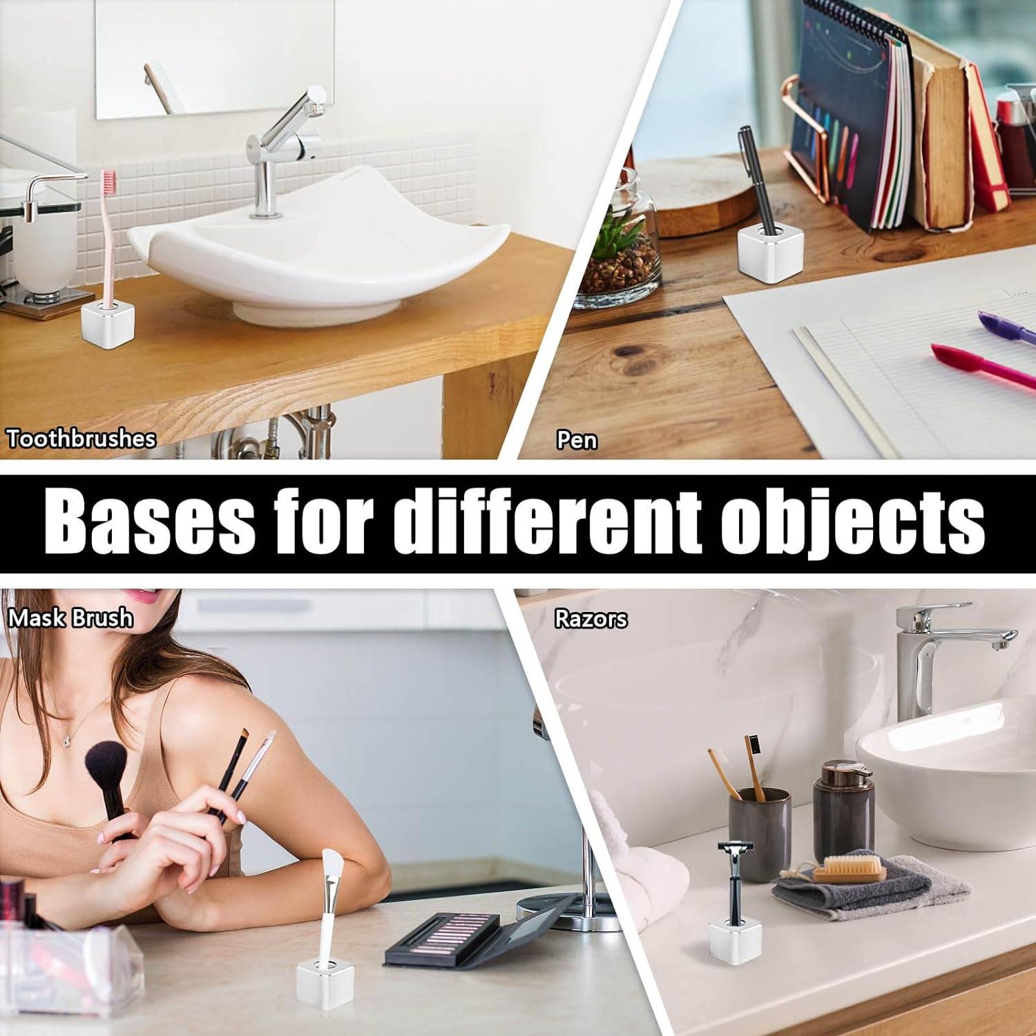 Metal Square Aluminum Pen Holder 5