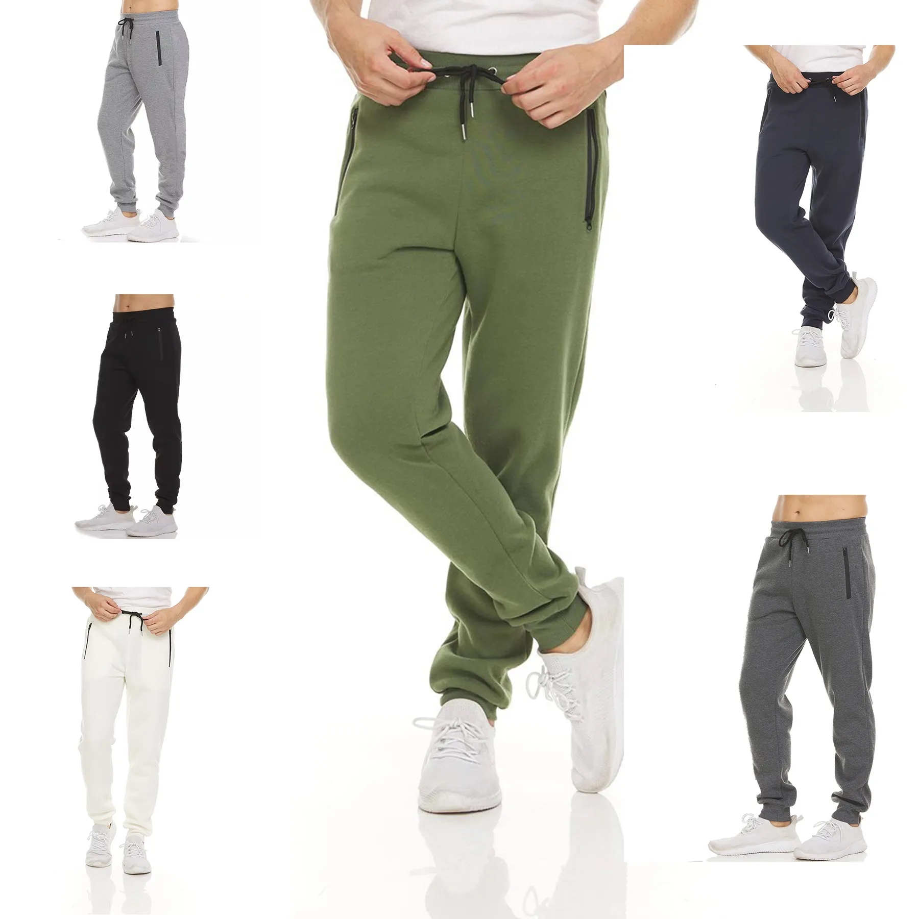 Fleece Active Athletic Workout Jogger Sweatpants 2