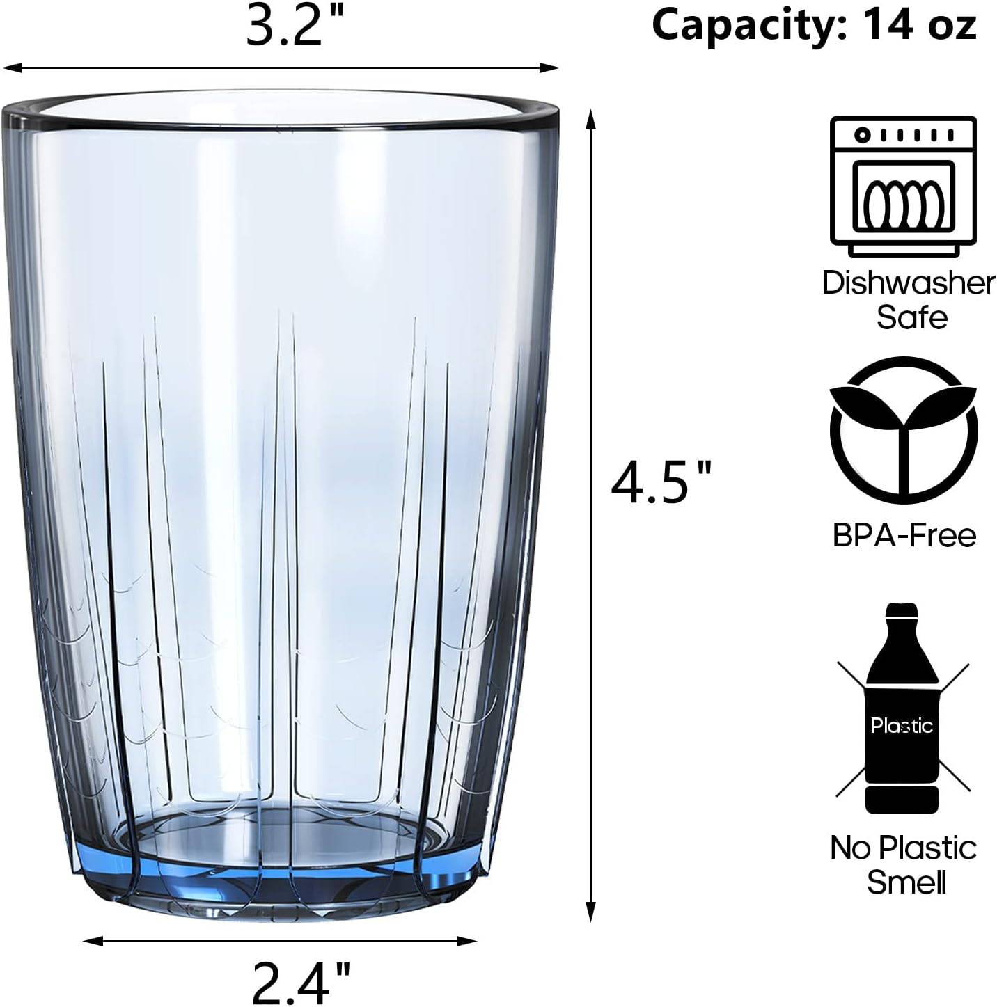 14 Oz Unbreakable Acrylic Water Cup 6