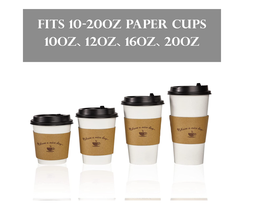 Kraft Paper Coffee Cup Clutch Sleeve 5