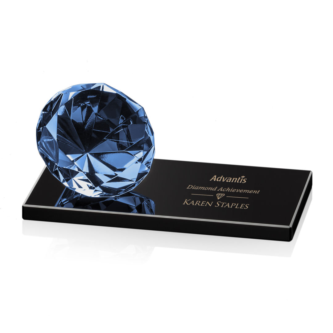 Gemstone Award on Black - Sapphire 15