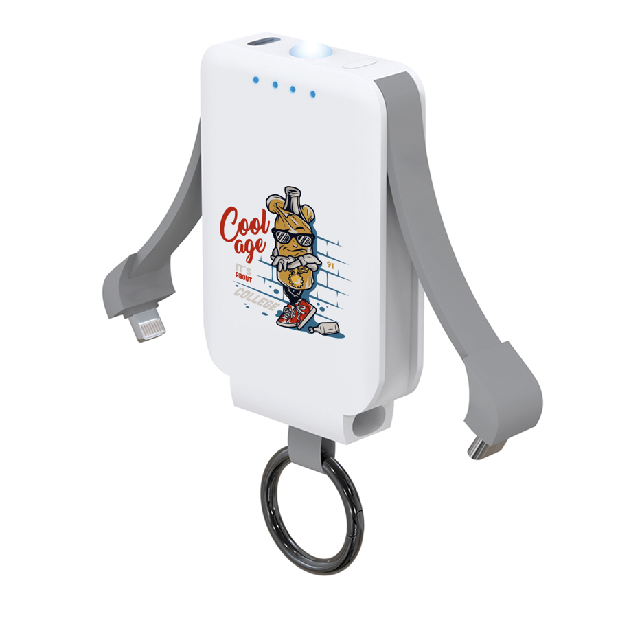 Power Bank w/ Keychain and Flashlight 3