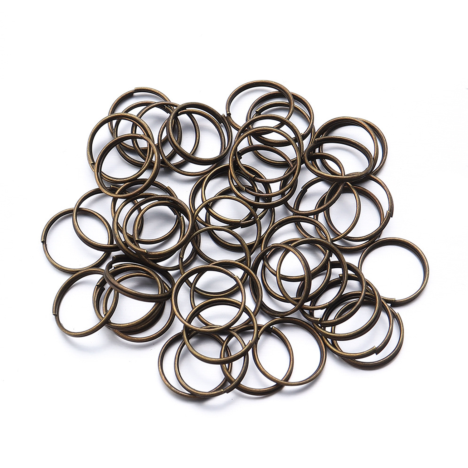 200PCS DIY Double Loop Metal Key Split Rings 5