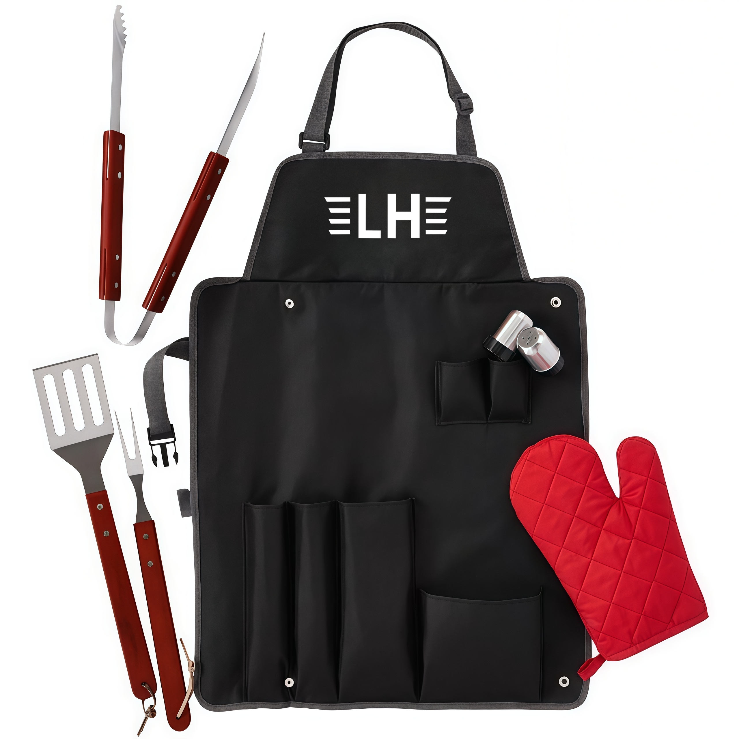 7 Pieces BBQ Apron Set 2