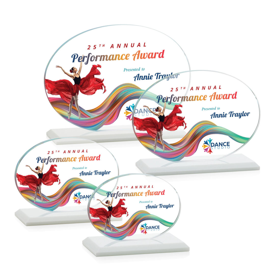 Austin (Horiz) VividPrint™ Award - White