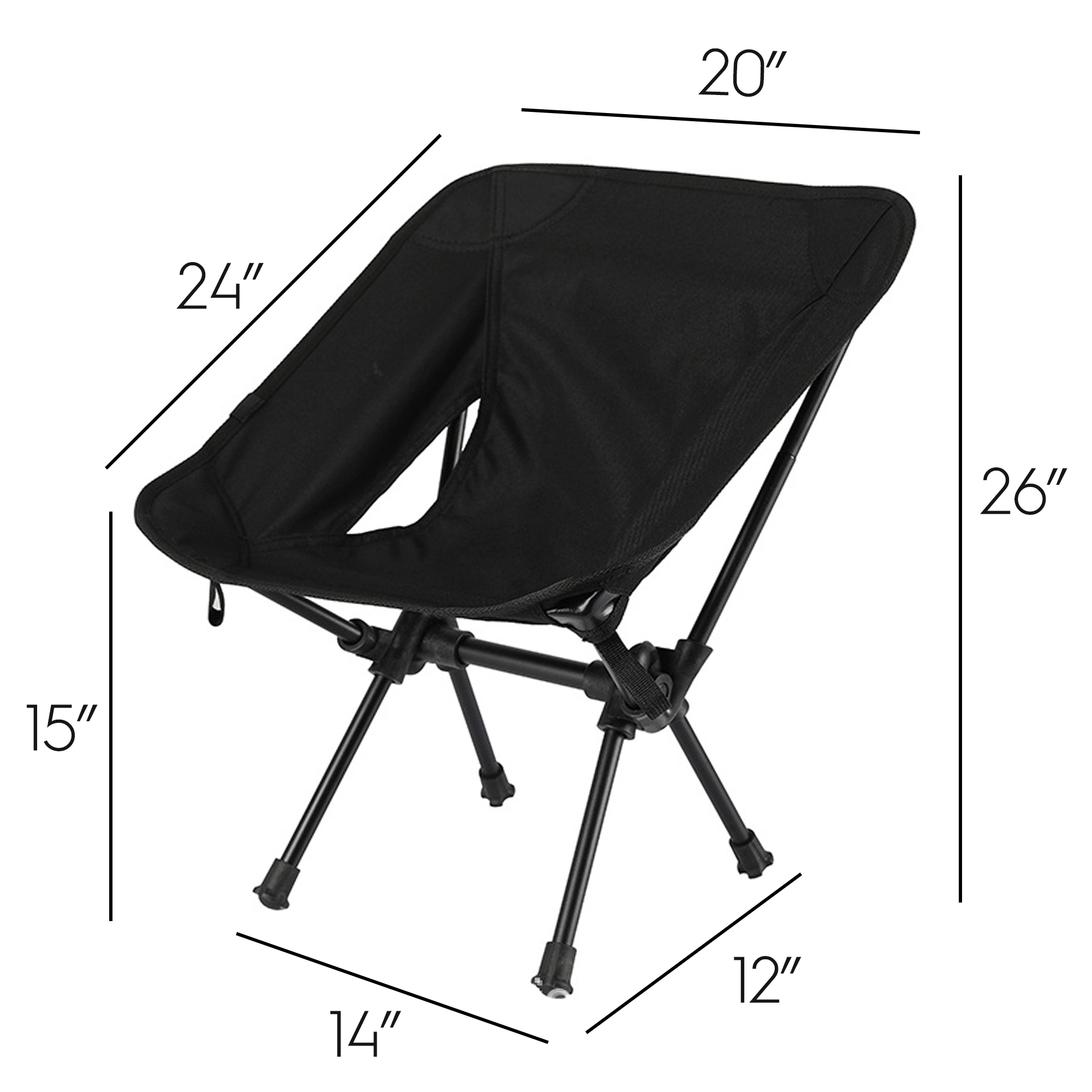 Lightweight Folding Camping Chair With Packable Pouch 4
