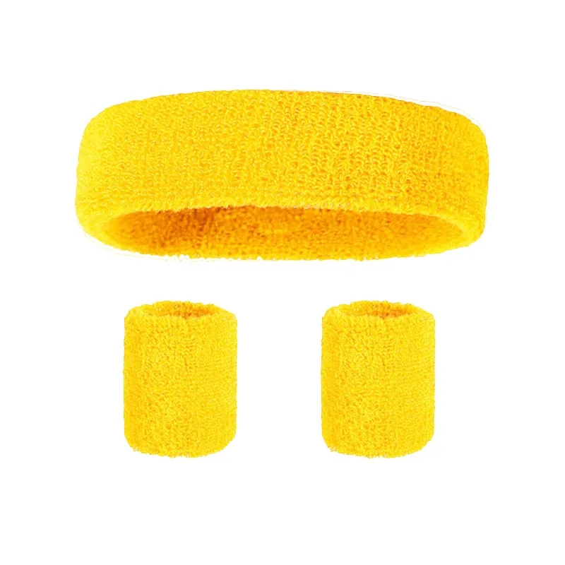 Sweat Absorbing Headband Wristband Set 1