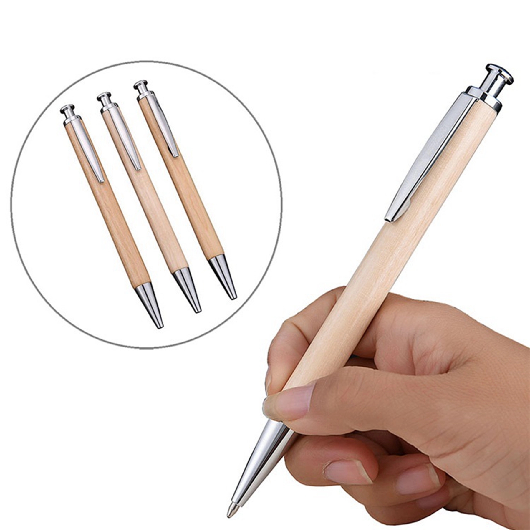 Natural Bamboo Ballpoint Pen 2