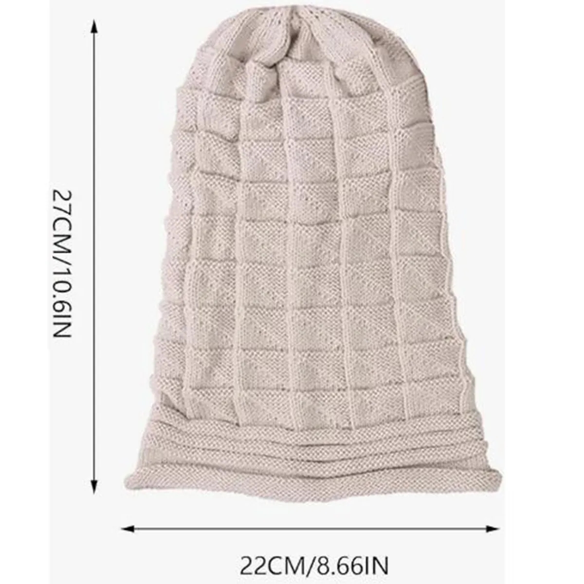 Women Winter Knitted Beanie Soft Warm Slouchy Ski Hat 4