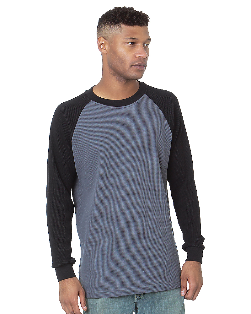 Heavyweight Waffle Knit Thermal, custom hoodie or sweatshirt with logo imprint 2