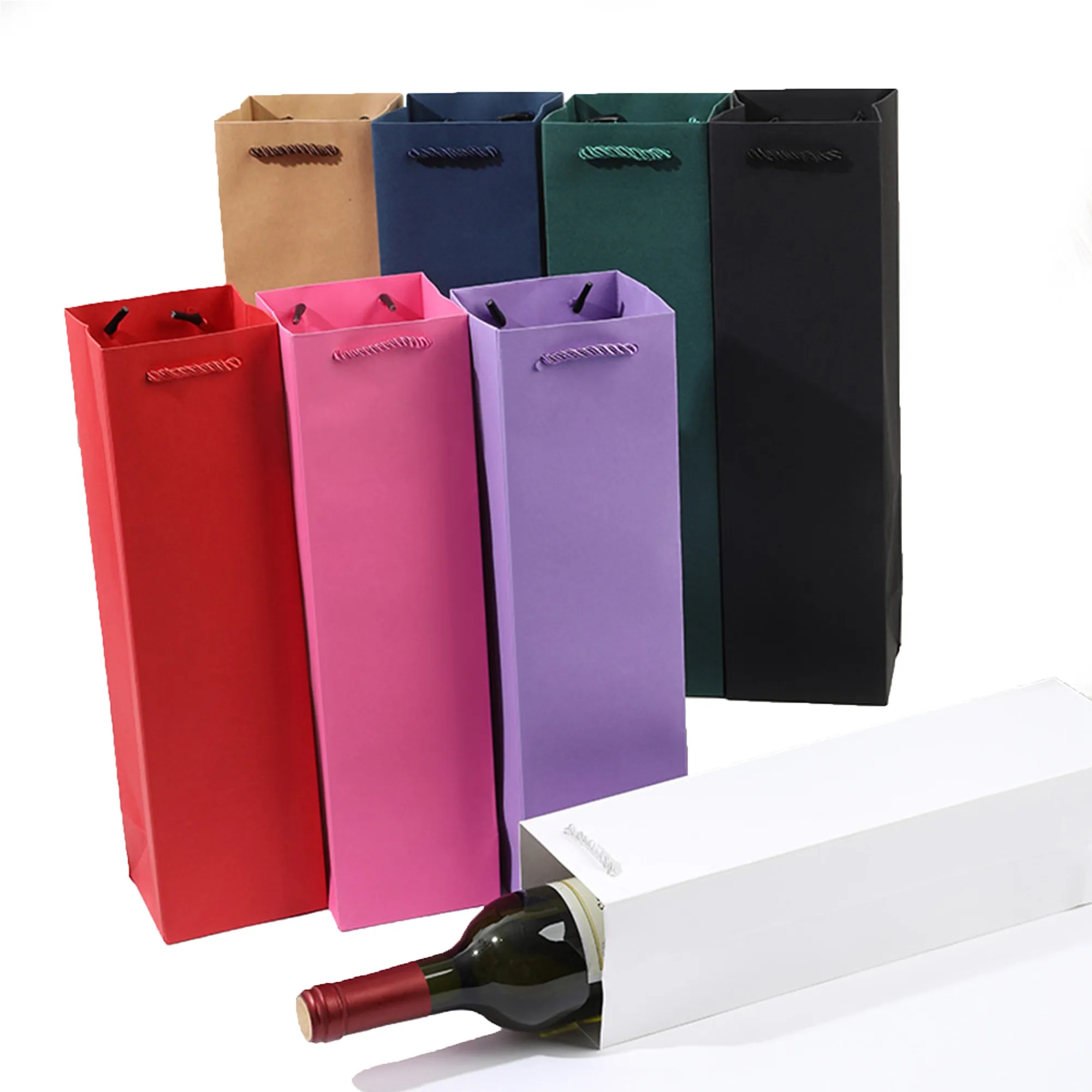 Wine Tote Kraft Paper Bag 2