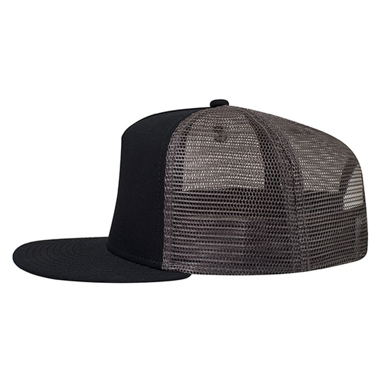 OTTO CAP® OTTO SNAP 5 Panel Pro Style Mesh Back Trucker Snapback Hat 23